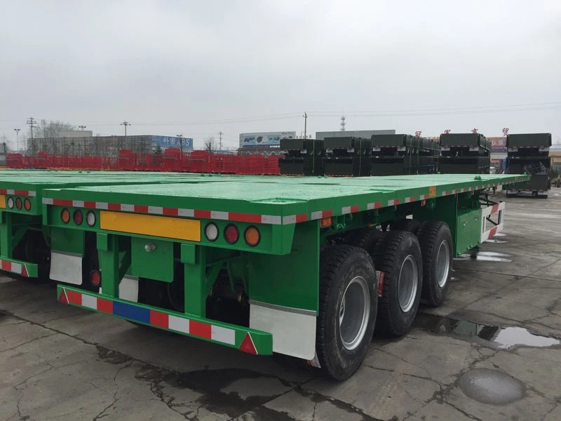 3 Axle 60 Ton Flatbed Semi Trailer suppliers